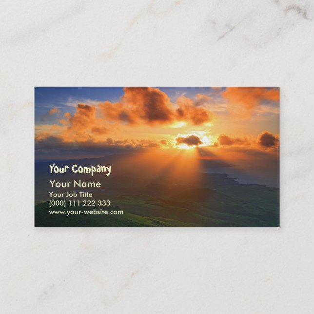 Sunset Business Card (Front)