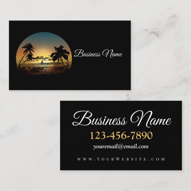 Sunset Business Card (Front/Back)