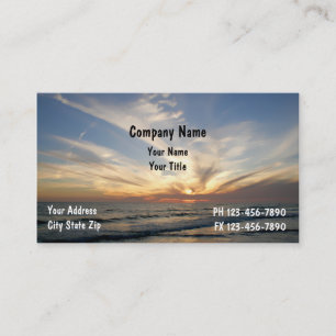 Sunset Business Cards