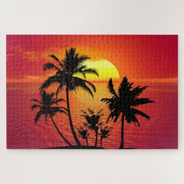 Sunset by the Beach Jigsaw Puzzle (Horizontal)