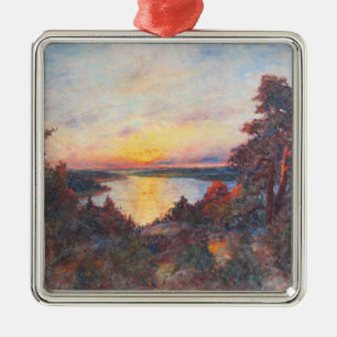 Sunset by the Coast (by Kimon Loghi) Metal Ornament