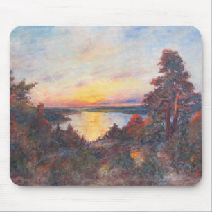 Sunset by the Coast (by Kimon Loghi) Mouse Pad