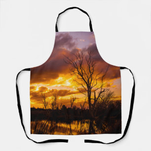 Sunset by the lake apron