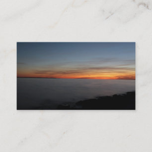 sunset by the lake, Kingston, Ontario,at twilight Business Card