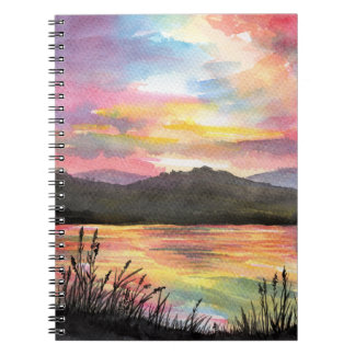 Sunset by the Lake Notebook