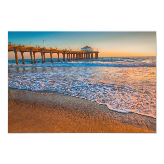 Sunset By The Pier Photo Print (Front)