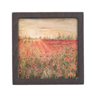 Sunset by the poppy fields.jpg jewellery box