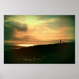 Sunset by the Sea Poster