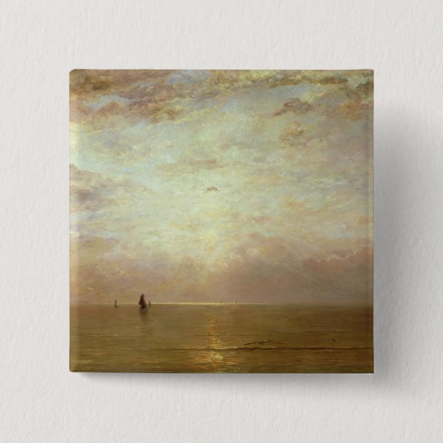 Sunset, c.1887 15 cm square badge (Front)