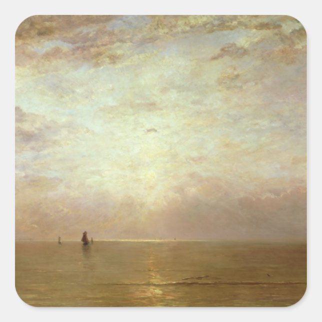 Sunset, c.1887 square sticker (Front)