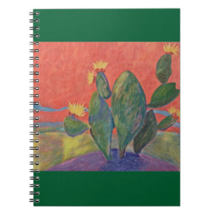 Sunset Cactus Notebook