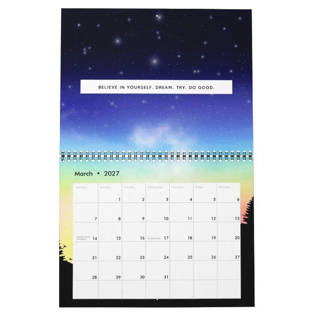 Sunset Calendar (Mar 2027)