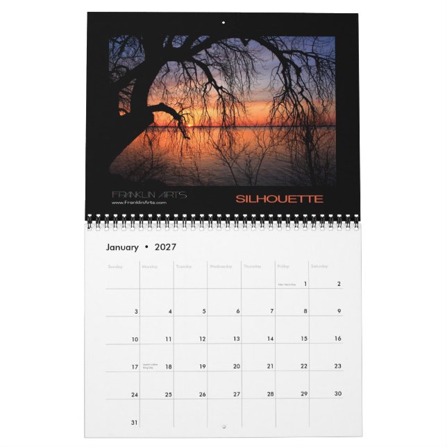 Sunset Calendar 2010 (Jan 2027)