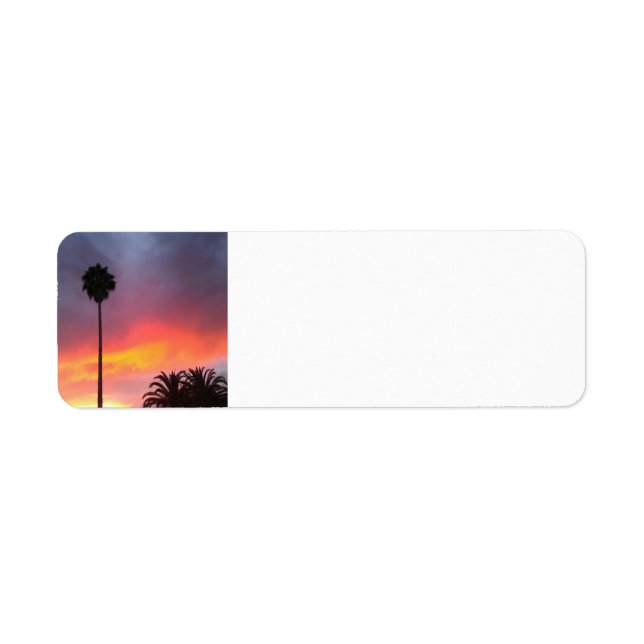 Sunset California Return Address Label (Front)