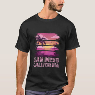 Sunset California San Diego Summer Vacation Beach  T-Shirt