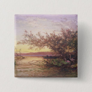 Sunset, Camargue 15 Cm Square Badge