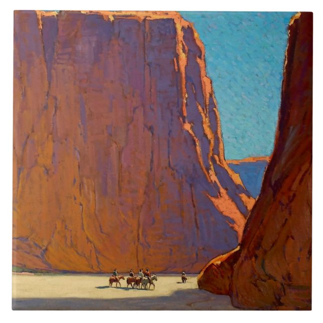 “Sunset Canyon de Chelly” by Edgar Payne Ceramic Tile (Front)