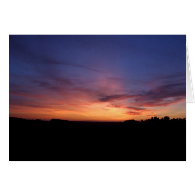 Sunset Card (Front Horizontal)