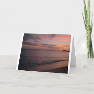 Sunset, card