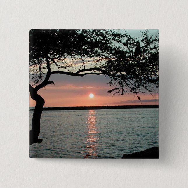 Sunset Carmel, Ca. 15 Cm Square Badge (Front)