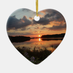 Sunset Ceramic Ornament