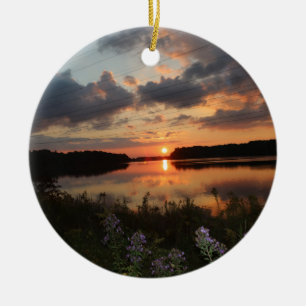 Sunset Ceramic Ornament