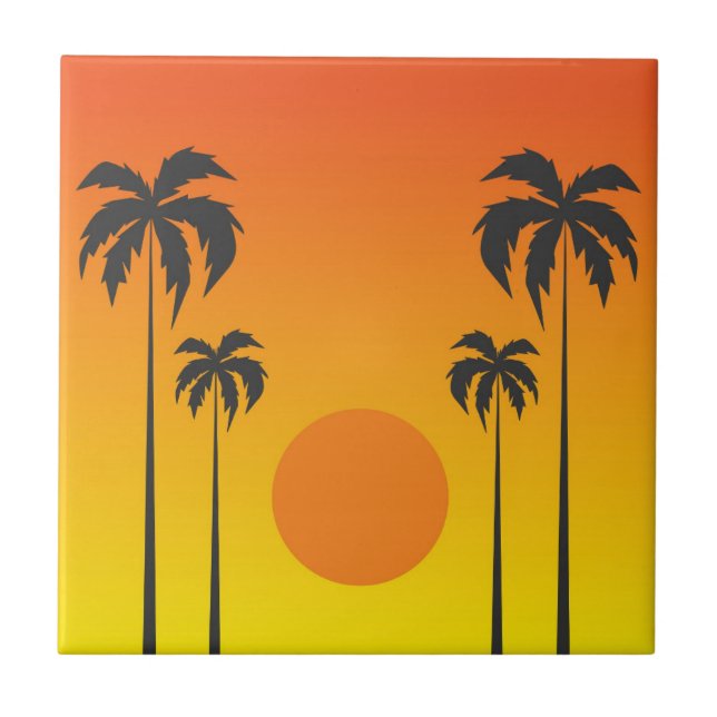 Sunset Ceramic Tile (Front)