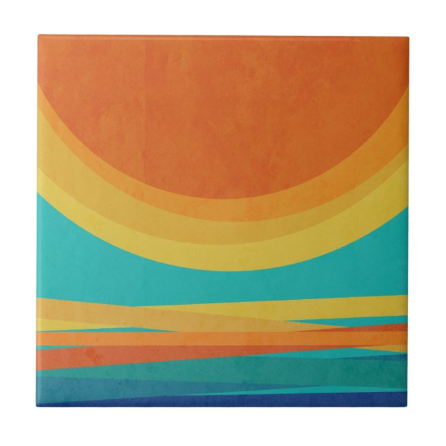 Sunset Ceramic Tile (Front)