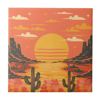 Sunset Ceramic Tile