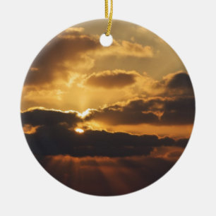 Sunset Ceramic Tree Decoration