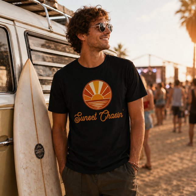 Sunset Chasin' Retro SunRays T-Shirt (Creator Uploaded)