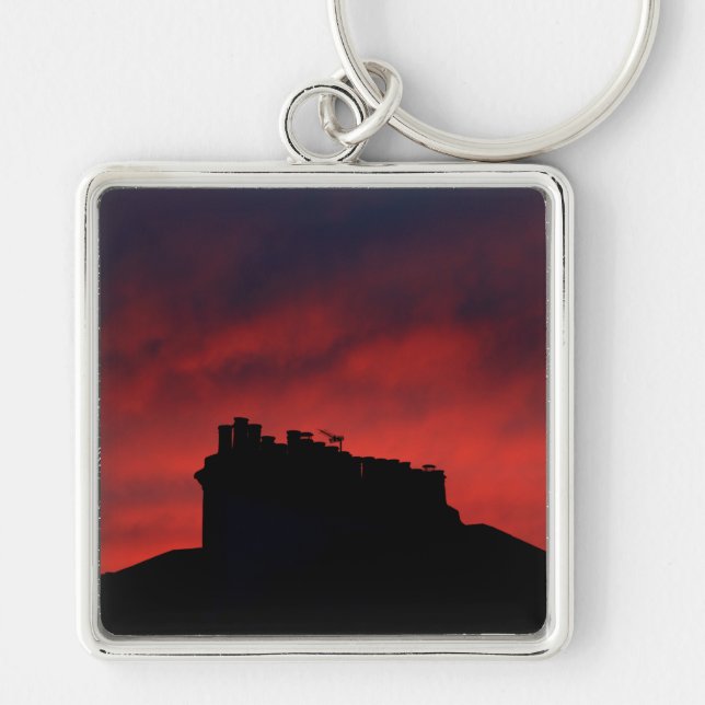 Sunset chimneys key ring (Front)