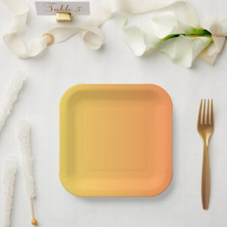 Sunset Citrus Gradient Paper Plate
