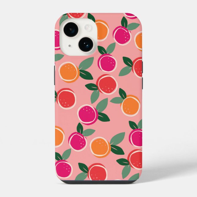 Sunset Citrus Symphony iPhone Case (Back)