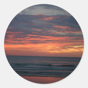 Sunset Classic Round Sticker