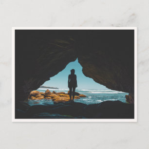 Sunset Cliffs Cave San Diego Point Loma Beach Postcard