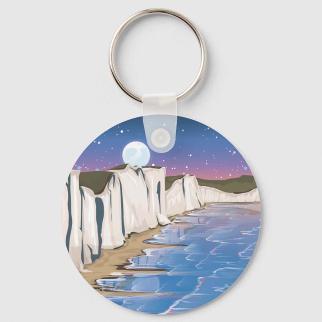 Sunset Cliffs Key Ring (Front)