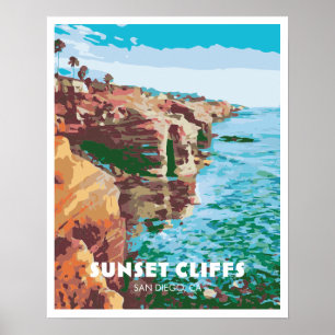 Sunset Cliffs Poster