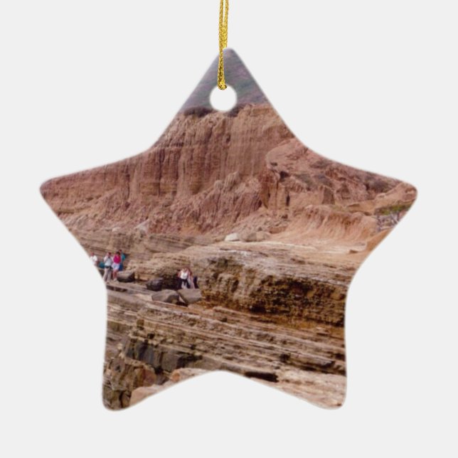 Sunset Cliffs San Diego CA Ceramic Ornament (Front)