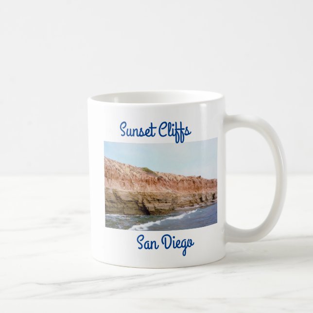 Sunset Cliffs San Diego Mug (Right)
