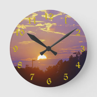 Sunset Clock(Medium) Round Clock