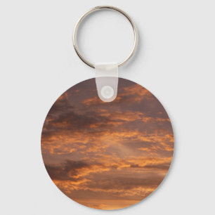 Sunset Clouds I Colourful Sky Photography Key Ring