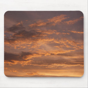 Sunset Clouds I Colourful Sky Photography Mouse Pad