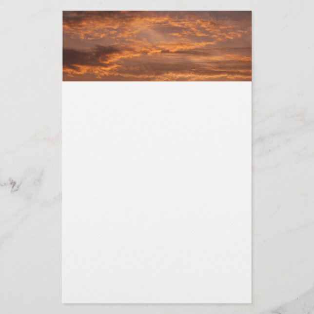 Sunset Clouds I Colourful Sky Photography Stationery (Front)