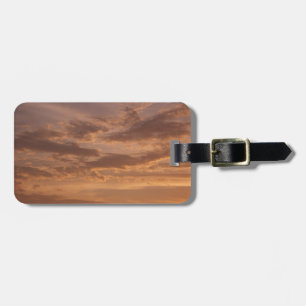 Sunset Clouds II Pastel Abstract Nature Luggage Tag