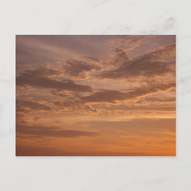 Sunset Clouds II Pastel Abstract Nature Postcard (Front)