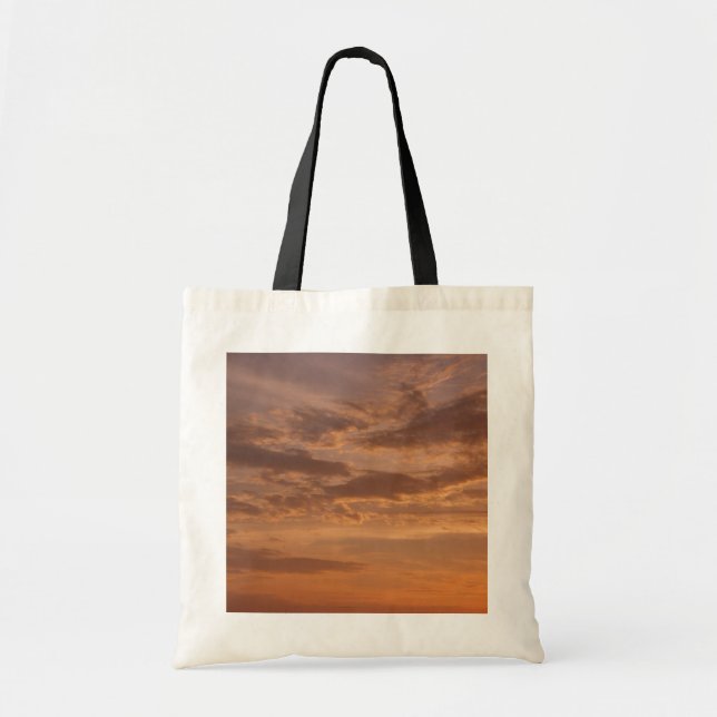 Sunset Clouds II Pastel Abstract Nature Tote Bag (Front)