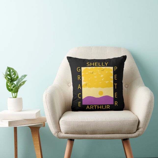 Sunset Clouds o' Purple Hills:  Family Cushion (Chair)
