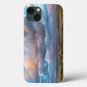 Sunset Clouds Over Gravel Zumwalt Prairie Road iPhone 13 Case