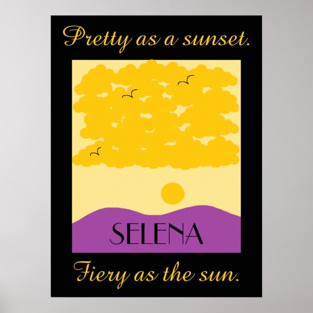 Sunset Clouds over Purple Hills  Poster (Front)